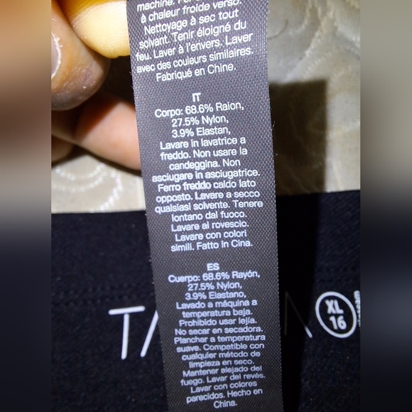 A Tapata XL ladies stretchy boot cut pants with NWT 16.5" waist and 31" inseam. - Picture 8 of 8